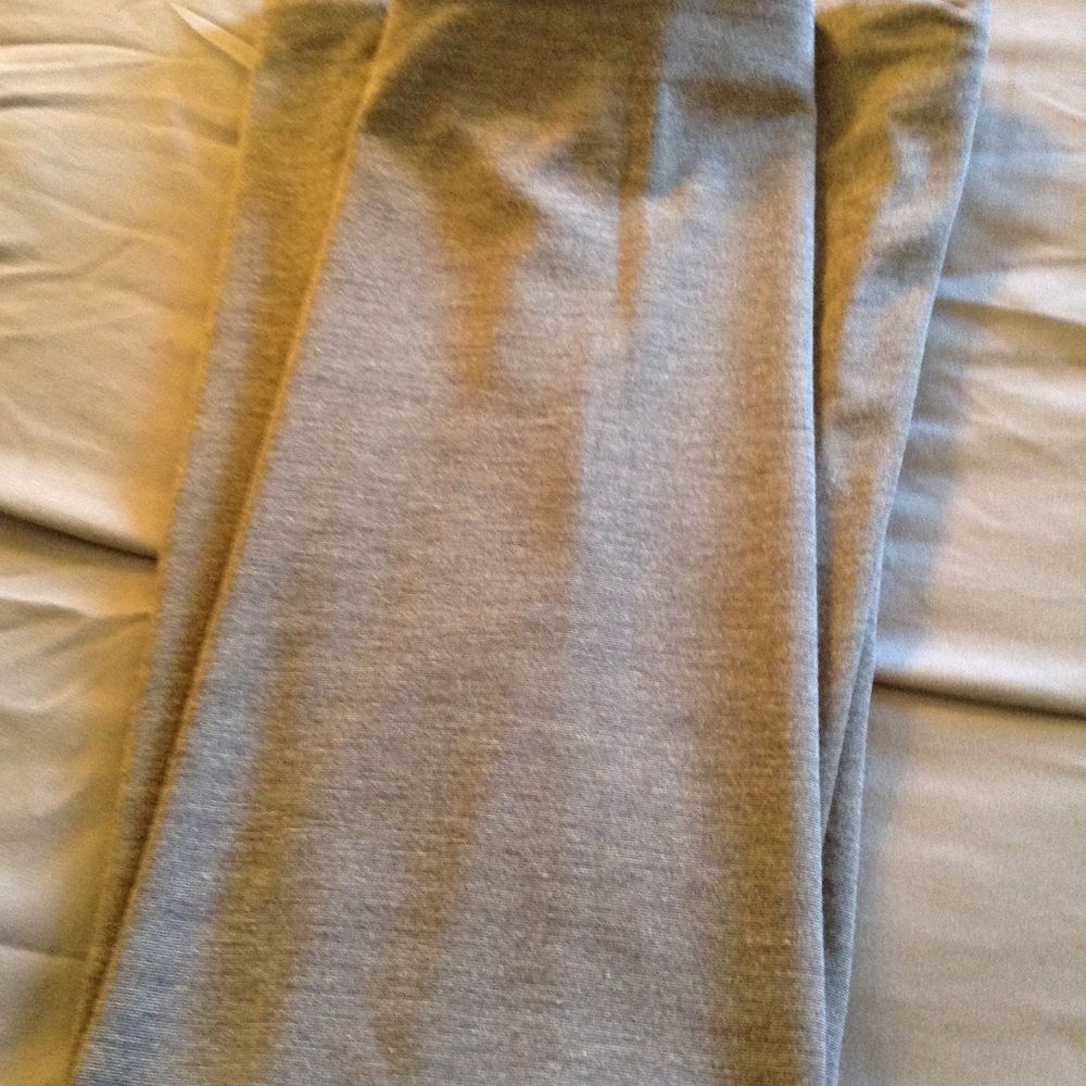 Grey long knit skirt